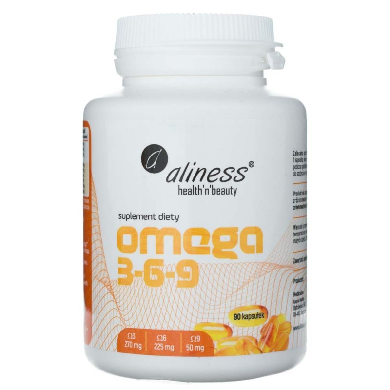 Omega 3-6-9 270/225/50 mg x 90 kapsułek – Aliness